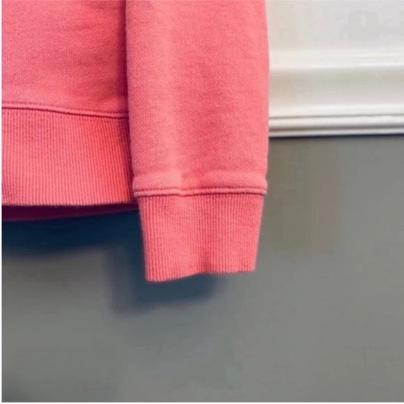 Vineyard Vines Shep Pink Coral Grey Quarter Zip Pullover Sweatshirt Small - Picture 8 of 10